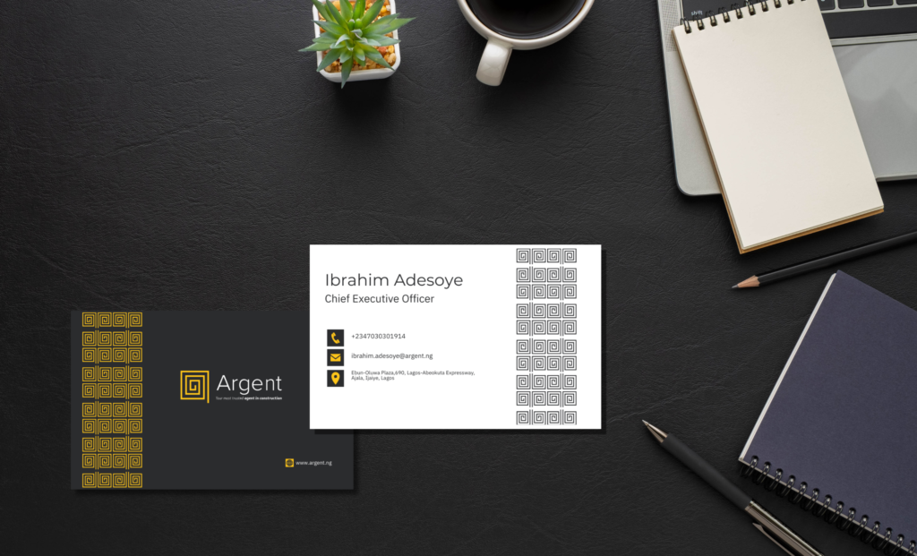 Beachtv Media - Argent Brand ID Card mock up